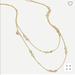 J. Crew Jewelry | Double Strand Delicate Gem Necklace | Color: Gold | Size: Os