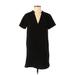Lush Casual Dress - Shift: Black Solid Dresses - Women's Size Small