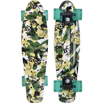 SCHILDKRÖT Skateboard Retro Skateboard FREE SPIRIT 22´ Camouflage, Größe - in Bunt