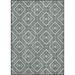 White 24 x 0.13 in Area Rug - Latitude Run® Waukena Geometric Tufted Black Area Rug Polyester | 24 W x 0.13 D in | Wayfair