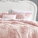 Betsey Johnson Rambling Rose Cotton Pink Duvet Cover Bonus Set Cotton in Pink/Yellow | Twin Duvet Cover + 1 Standard Sham + 1ThrowPillow | Wayfair