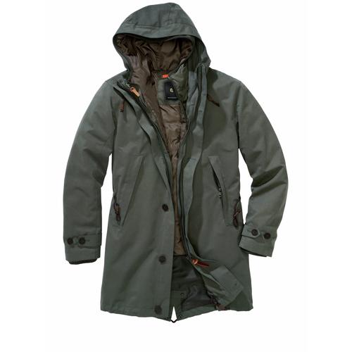 Mey & Edlich Herren Anorak Regular Fit Gruen einfarbig