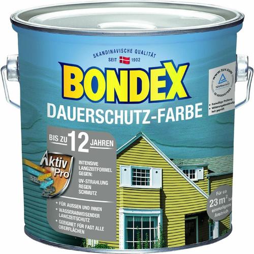 Bondex – Dauerschutz-Holzfarbe 2,5 l, kakao / schokoladenbraun Holzschutzfarbe
