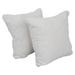 Blazing Needles 17-inch Square Synthetic Fur Throw Pillows (Set of 2)