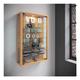 VCM Vitrine »Vitrosa Mini LED« braun, 59x90x18 cm