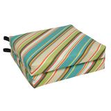 20-inch by 19-inch Patterned Outdoor Chair Cushions (Set of 2) - 20 x 19