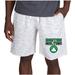Men's Concepts Sport White/Charcoal Boston Celtics Alley Fleece Shorts