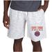 Men's Concepts Sport White/Charcoal New York Knicks Alley Fleece Shorts