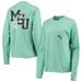 Women's League Collegiate Wear Green Michigan State Spartans Pocket Oversized Long Sleeve T-Shirt