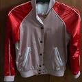 Burberry Jackets & Coats | Burberry Varsity Bartinstead Satin Jacket Y14 | Color: Red | Size: 14 Youth