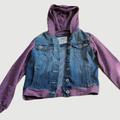 Levi's Jackets & Coats | Girls Levis Denim Jacket Hoodie 3672 | Color: Blue/Purple | Size: Mg