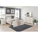 Signature Design by Ashley Stelsie Low Profile Standard Bed Wood in Brown/White | 53 H x 63.86 W x 81.69 D in | Wayfair B2588B2