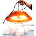 S-pomy Infared Heating Lamp, Heat Lamp for Puppies Kennels Lambs Ducklings, Halogen Heat Lamp for Pet Winter Warming, 350w/550w, Ideal for Breeding Farm & Family, High and Low Temperature Adjustable
