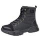 Willsky Safety Boots Men Womens Lightweight Work Sneakers Steel Toe Cap Soft Bottom Non-Slip Hiking Boots,Black,10 UK