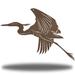 Rosecliff Heights Rondeau Heron Metal in Brown | 21 H x 30 W x 1 D in | Wayfair 034CA050902B4E4AB108EA23D126BE52