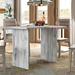 Loon Peak® Brunoy Extendable Dining Table Wood in Brown/White | 30 H in | Wayfair LOPK3205 41438613