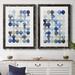 Orren Ellis Organic Drops I - 2 Piece Picture Frame Painting Set Canvas, Solid Wood in Black/Blue/White | 16 H x 31.5 W in | Wayfair