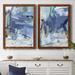 Orren Ellis Blue Room I - 2 Piece Picture Frame Print Set Canvas, Solid Wood in White | 31.5 H x 47 W in | Wayfair 430B0968F5E74ECFB0C3F9992EFEBF1D