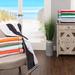 Beachcrest Home™ Delmer Cotton Oversized Cabana Stripe Beach Towels Terry Cloth/100% Cotton in Orange/Blue | Wayfair