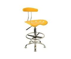 Office Furniture in a Flash Drafting Stool - Yellow