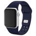 Navy Denver Broncos Debossed Silicone Apple Watch Band