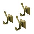 Kingston Brass BAHK6127AB Monarch 3-Piece Bathroom Robe Hook/Towel Hook, Antique Brass - Kingston Brass BAHK6127AB