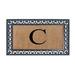 A1HC Rubber and Coir X Large Monogrammed Double Doormat, 30"X48"