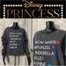Disney Tops | Disney Princess Xl Gray Cropped Pullover | Color: Gray/White | Size: Xl