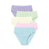 Plus Size Women's Hi-Cut Cotton Brief 5-Pack by Comfort Choice in Pastel Pack (Size 13)
