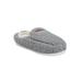 Women's Berber Moccasin Clog Slipper by GaaHuu in Grey (Size SMALL 5-6)