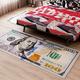 FAYANG Creative Money Rugs US Dollar Rug One Hundred Dollar ($100) Bill Print Personalized Non-skid Washable Carpet Modern Area Rug Runner For Living Room Bedroom,B-200x80cm