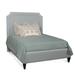 Braxton Culler Copper Low File Standard Bed Upholstered in Gray/Blue/Yellow | 69 H x 68 W x 88 D in | Wayfair 810-021Q/0851-55/BLACK