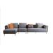 Gray Reclining Sectional - Everly Quinn 141" Wide Velvet Modular Sofa & Chaise Velvet | 27 H x 141 W x 69 D in | Wayfair
