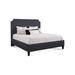 Braxton Culler Copper Low File Standard Bed Upholstered in Blue | 69 H x 82 W x 88 D in | Wayfair 810-026K/0851-61/BLACK