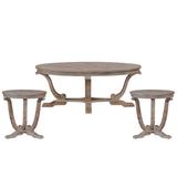 Ophelia & Co. Zaytoune 3 Piece Coffee Table & End Table Set Wood in Brown/Gray | 19 H x 28 W in | Wayfair D6895CA9AA3942FFB47E894042F1A247