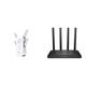 TP-Link RE655 WLAN Verstärker Repeater AC2600 (Dual-WLAN AC + N, 1733 MBit/s 5GHz + 800MBit/s 2,4GHz, Gigabit-LAN-Port, App Steuerung, maximale Abdeckung) & Archer C80 Dualband WLAN Router schwarz