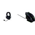 Razer BlackShark V2 Pro - Wireless Premium Esports Gaming Headset Schwarz & Basilisk Ultimate mit Ladestation - Kabellose Gaming Maus mit 11 programmierbaren Tasten für PC/Mac Schwarz