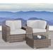 Wicker/Rattan 2 - Person Seating Group with Sunbrella Cushions