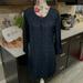 J. Crew Dresses | J Crew Collection 100% Silk Shift Dress Size 2 Navy Blue Print Fully Lined | Color: Blue | Size: 2