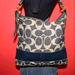 Coach Bags | Coach Sis Signature Stripe Hobo Messenger Bag | Color: Blue | Size: Os