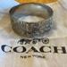 Coach Jewelry | Coach Logo Bangle Bracelet | Color: Silver | Size: 8.5” X 2.5” X 1”