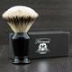 Best note silver tip badger hair shaving brush in black handle Easy care for hair.