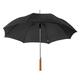 eBuyGB Pack of 4 Automatic Wedding Photographer Parasol Folding Umbrella, Long Umbrella with Stick Handle Rain Stick Umbrella, Umbrella, Colourful - Black 37 Inch / 94cm Span 84cm Length