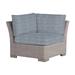 Summer Classics Club Woven Patio Lounge Chair w/ Cushions Metal/Wicker/Rattan in Gray | 29.5 H x 34 W x 34 D in | Wayfair 362024+C585H4326N