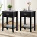 Trent Austin Design® Miramontes 1 - Drawer Steel Nightstand Wood in Black | 23.6 H x 15.7 W x 11.8 D in | Wayfair 422A35797E6D4D1FBEAFC8BAB02F78B5