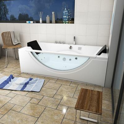 Acquavapore - Whirlpool Pool Badewanne Eckwanne Wanne W81R-C-SC 180x90cm mit Radio+Farblicht,