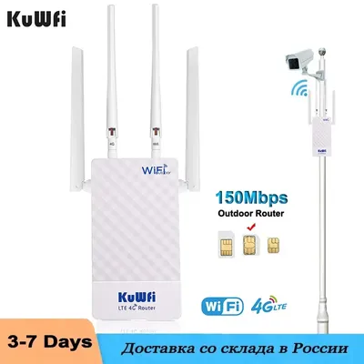 KuWFi-Routeur WIFI 4G 150Mbps avec support de carte SIM port filtrant paramètres