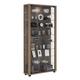 VCM Vitrine »Lumo Maxi LED« braun, 59x118x18 cm