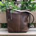 Coach Bags | Coach Brown Pebbled Leather Cross Body Duffel Bag | Color: Brown | Size: Os