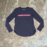 Under Armour Tops | Euc Under Armour Long Sleeve Tee | Color: Gray/Pink | Size: M